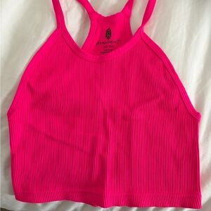 FP Movement by Free People Neon Hot Pink Ribbed Tank
